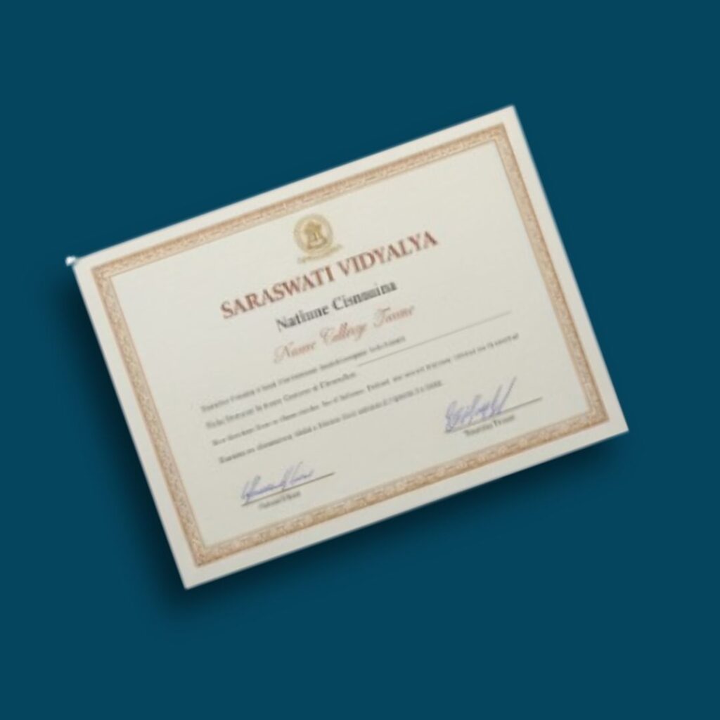 Name Change in School Certificate