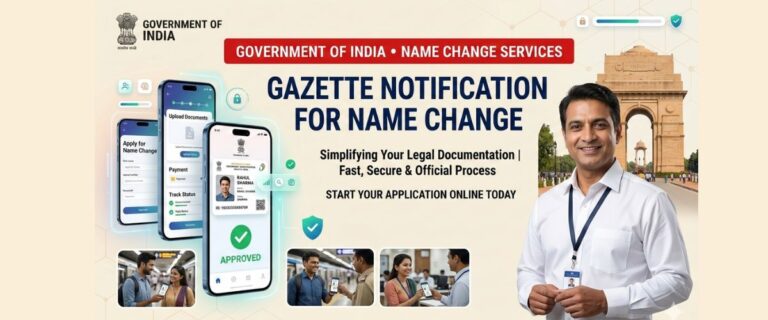 Gazette Notification for name change