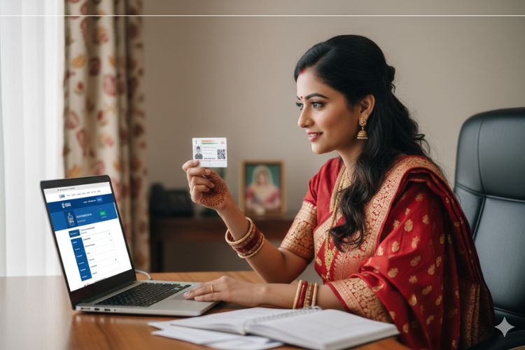 name change in aadhar card after marriage