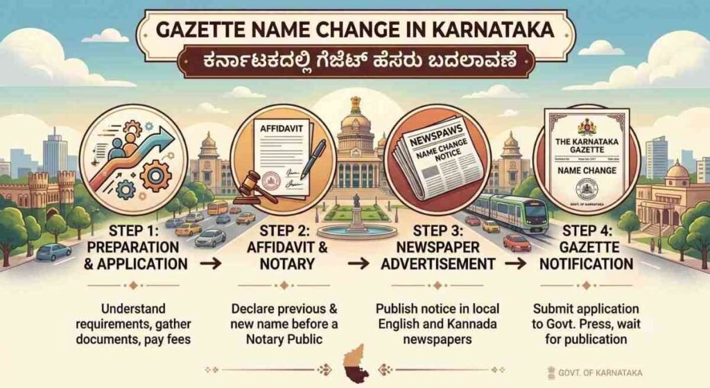 Gazette Name Change Process in Karnatak