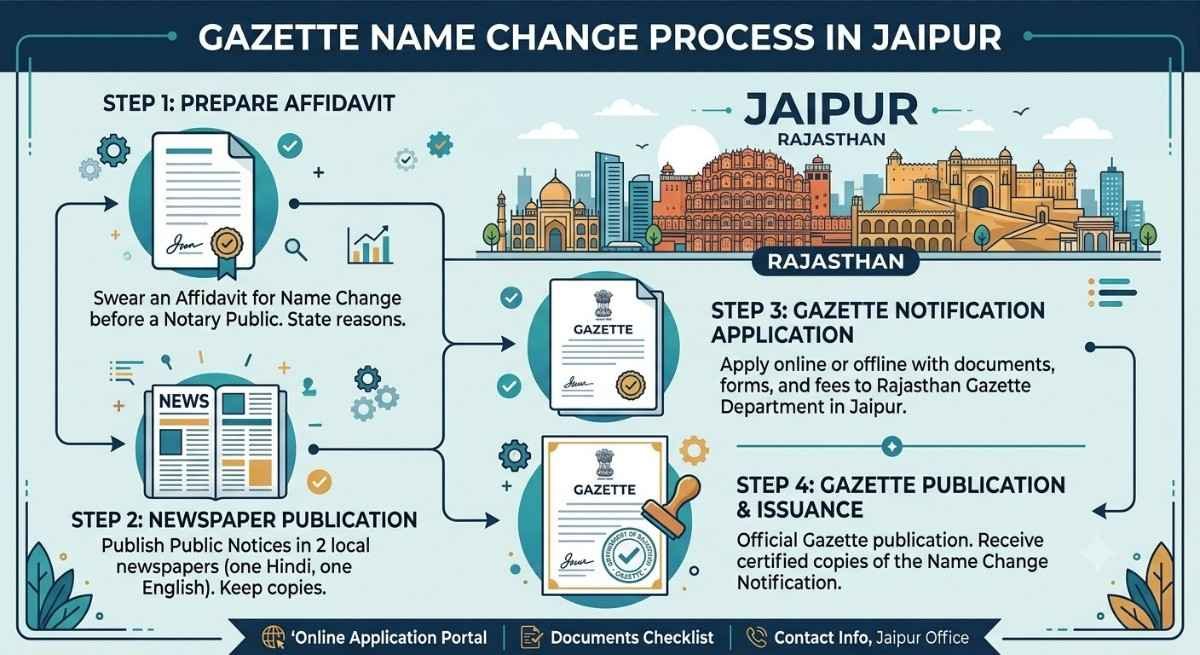 Gazette Name Change in Jaipur: Complete Legal Process