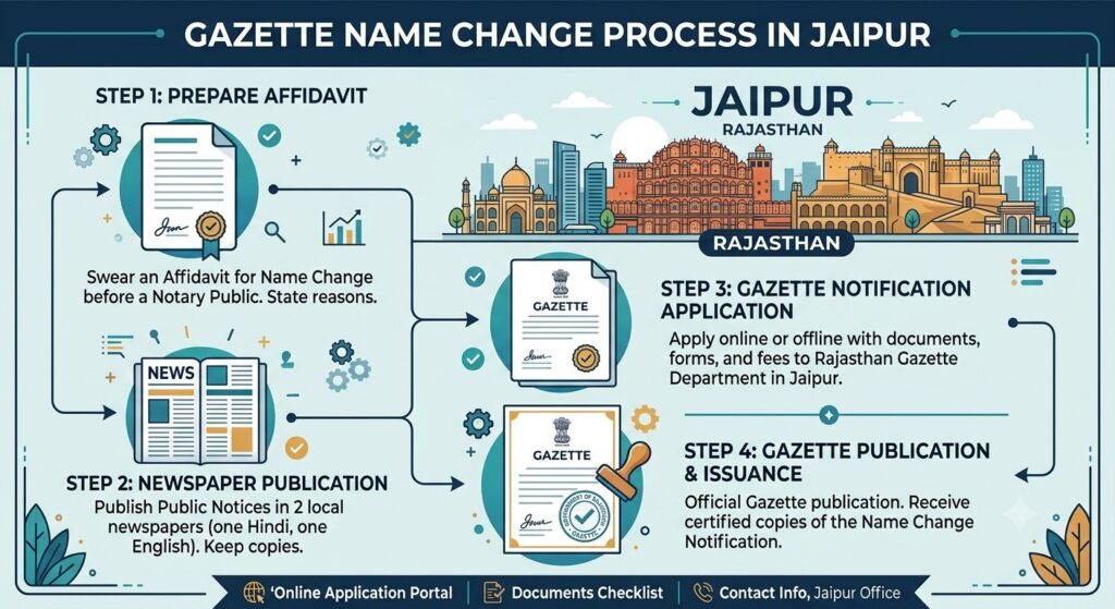 Gazette Name Change in Jaipur