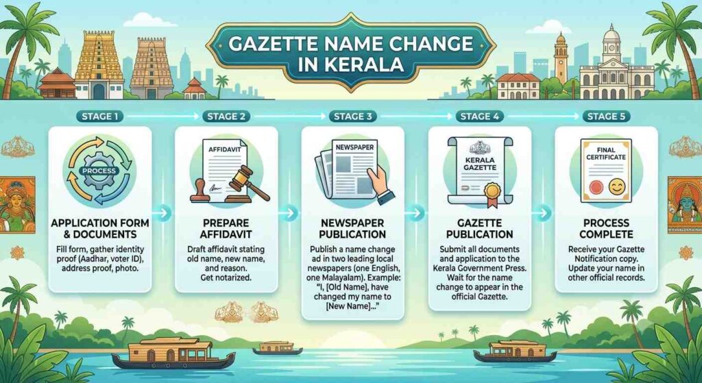 Gazette Name Change in Kerala
