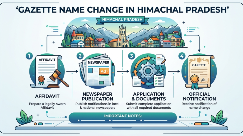 How to Apply for Gazette Name Change in Himachal Pradesh