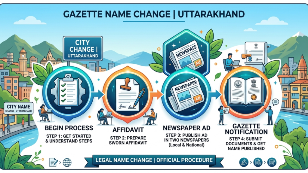 gazette name change in uttarkhand