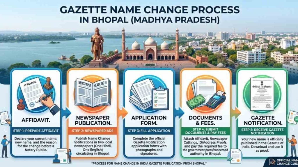 Gazette Name Change in Bhopal procedure and documentation guide