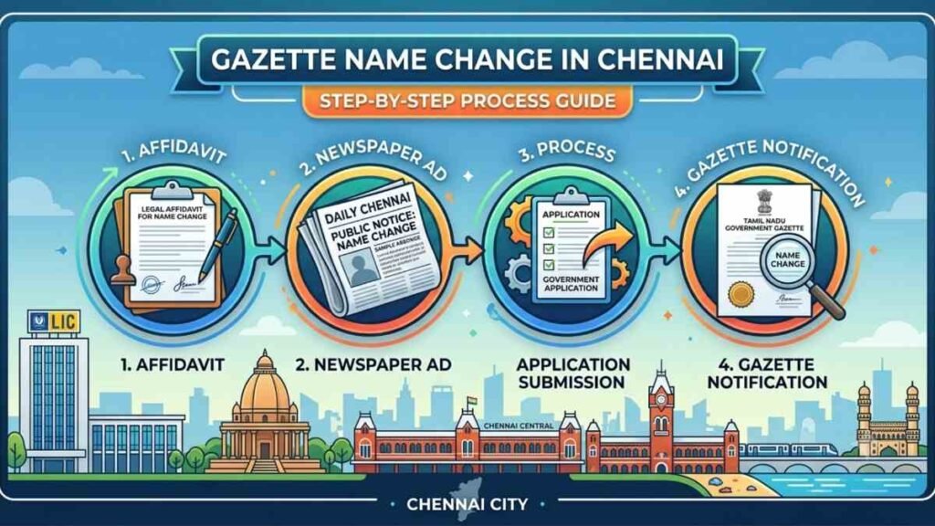 Gazette name change in Chennai process and documents guide