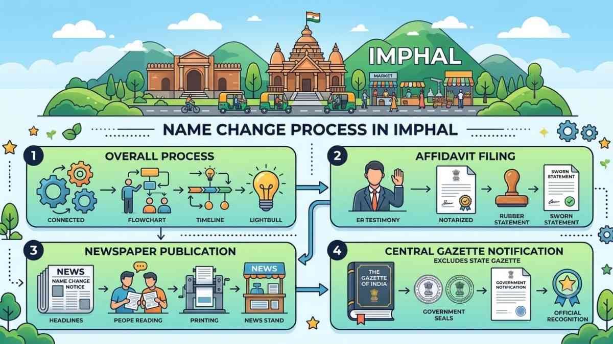 Gazette Name Change in Imphal official document format and process layout