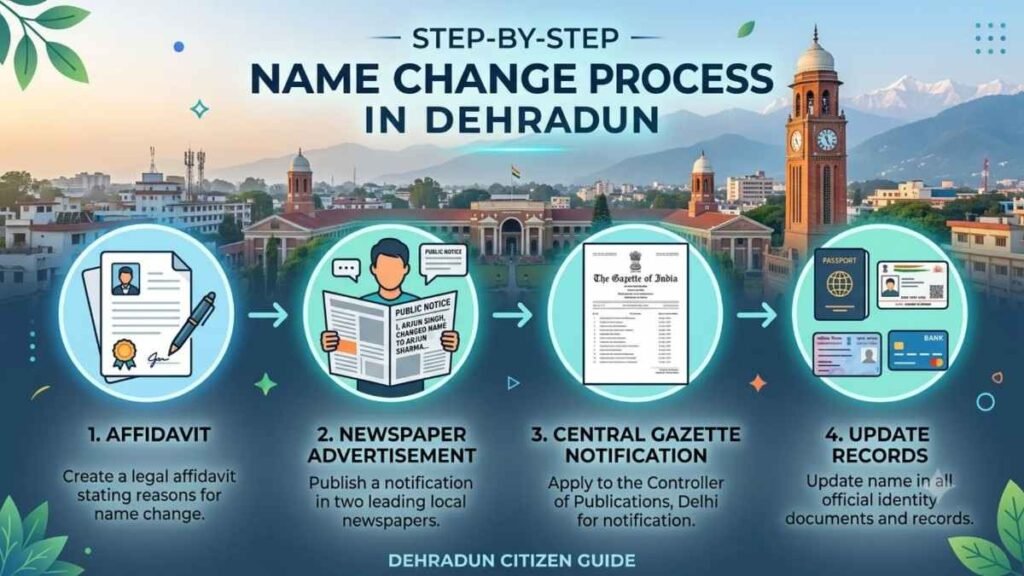 Official document for Gazette Name Change in Dehradun